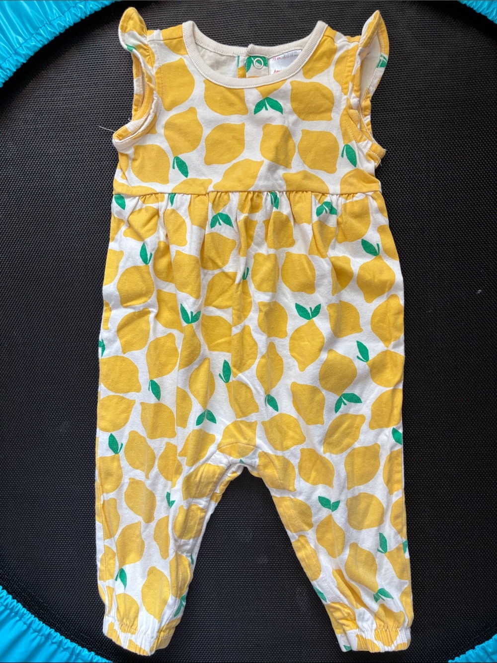 Hanna Andersson - Baby Girls Lemon Print Sleeveless Romper - Yellow
